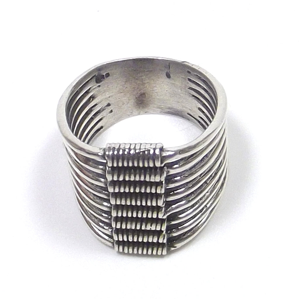 Burnished 925 silver ring - Millefedi