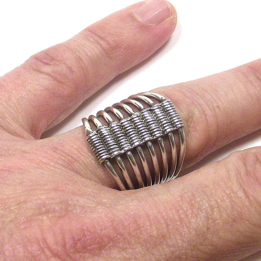 Anello in argento 925 brunito - Millefedi