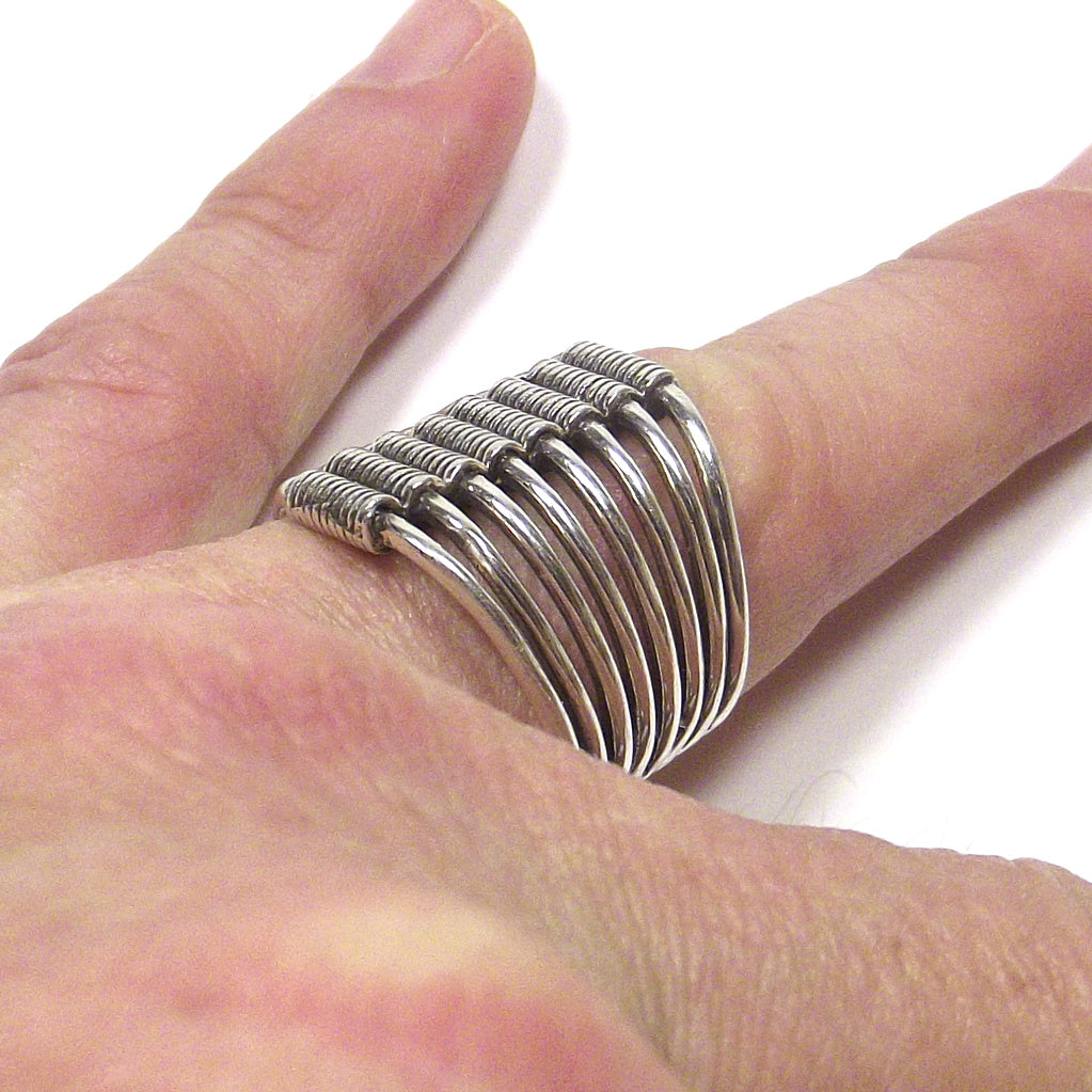 Burnished 925 silver ring - Millefedi