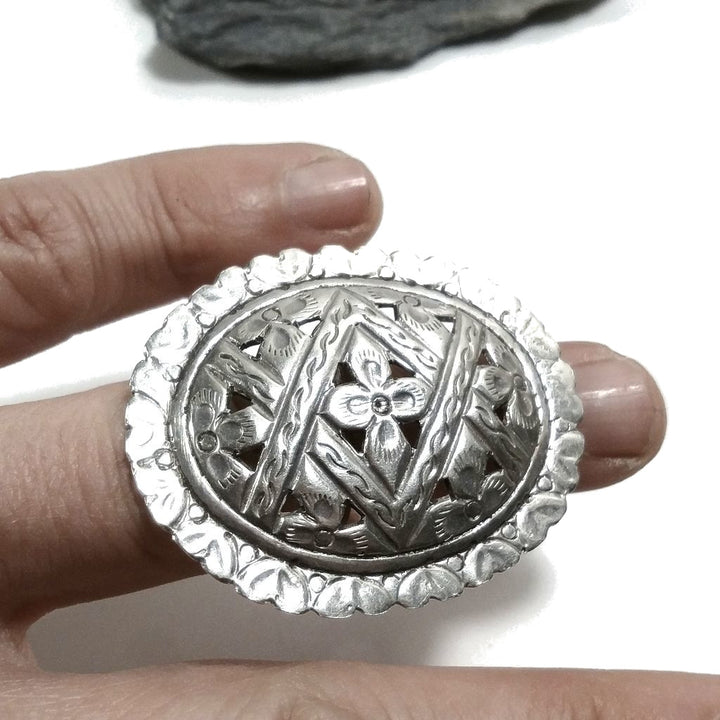 ANELLO ETNICO in argento 925 Anello d'argento OVALE | GIOIELLI ETNICI