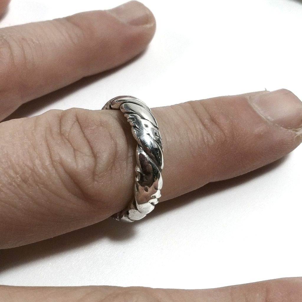 Fascia bombata uomo o donna artigianale | ANELLO FASCIA d'argento 925
