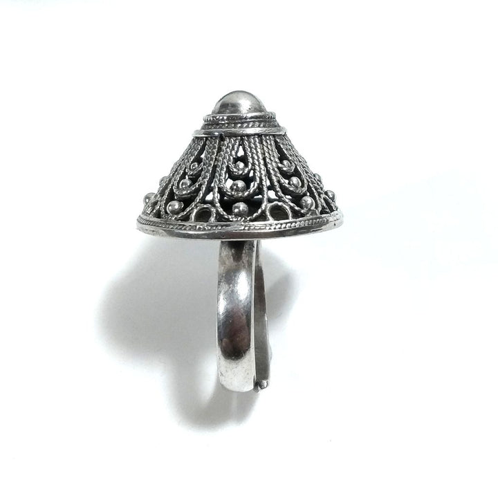 ANELLO etnico artigianale in argento 925 - CHITRANGI