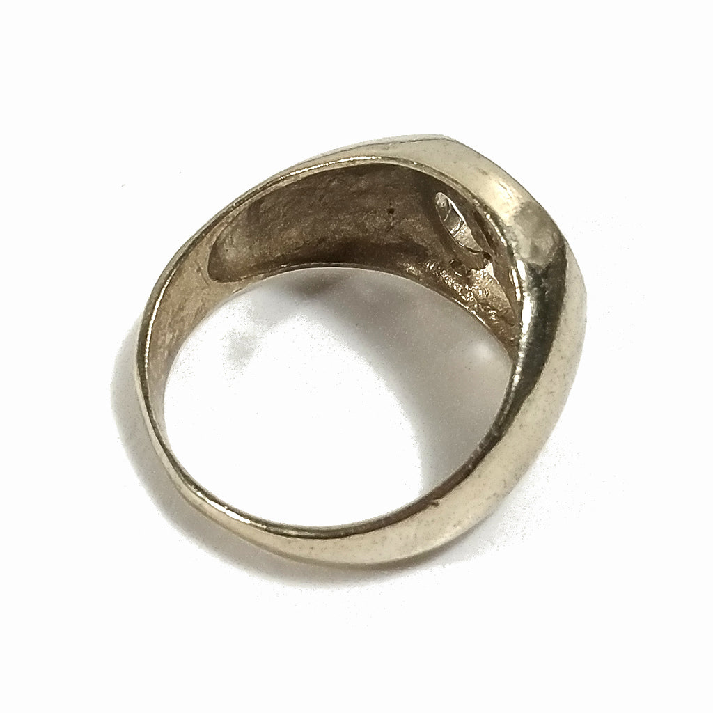 ANELLO artigianale con traforo in ottone | Anello OM| Gioielli in ottone