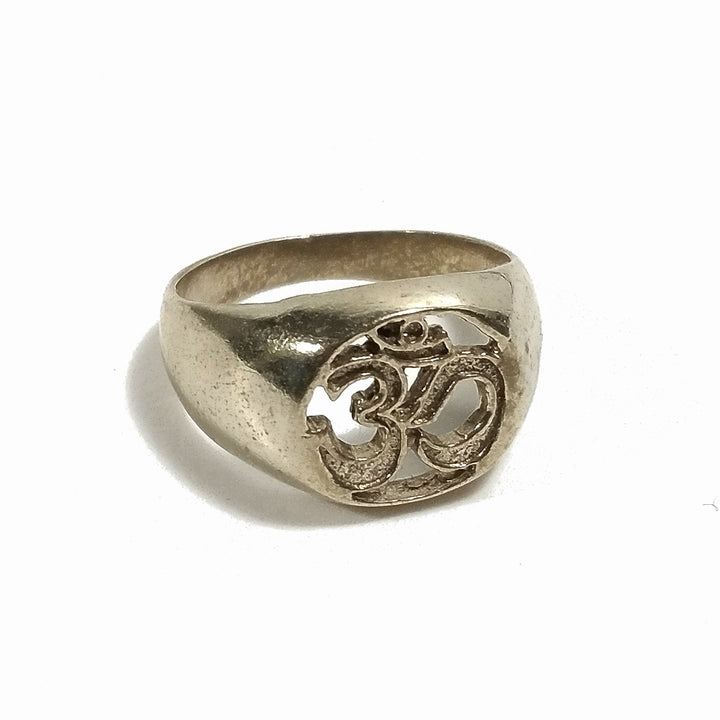 ANELLO artigianale con traforo in ottone | Anello OM| Gioielli in ottone