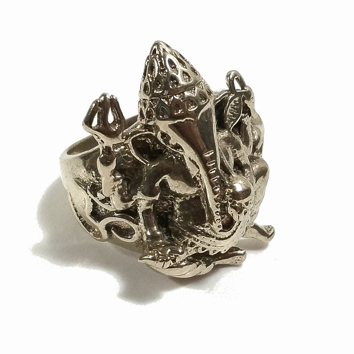 ANELLO ETNICO in ottone con GANESH | GIOIELLI ETNICI | Boho