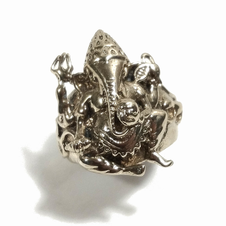 ANELLO ETNICO in ottone con GANESH | GIOIELLI ETNICI | Boho