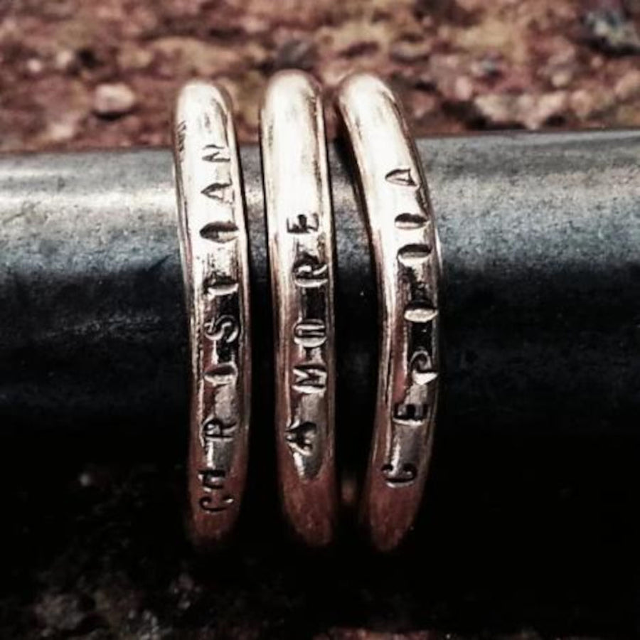 Anello personalizzato con nome in bronzo - SOLOTE