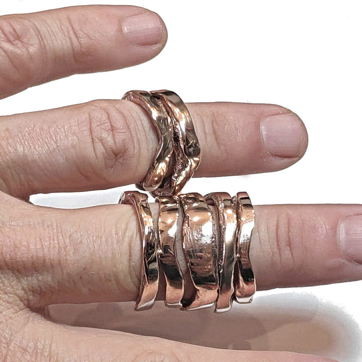 Ring with name "SOLOTE" in bronze for women or men size 30 - personalized
