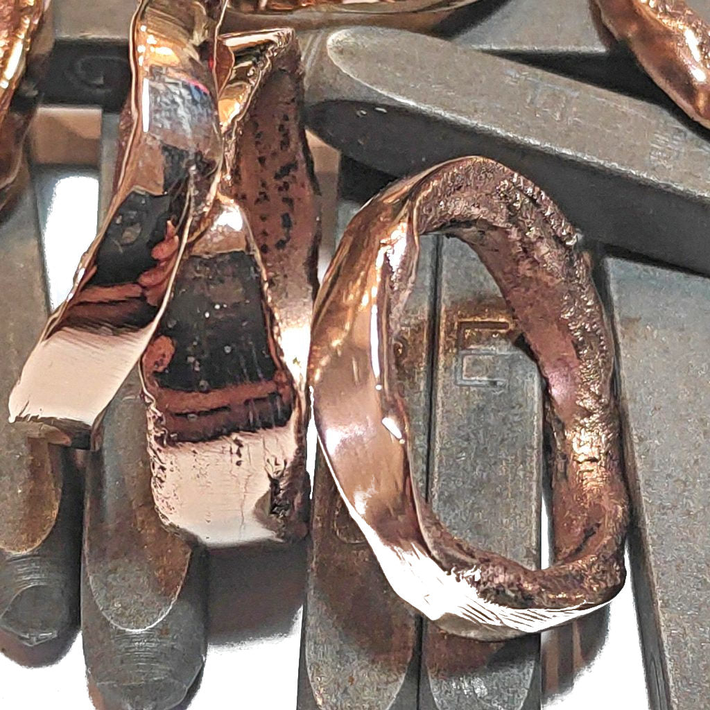 Ring with name "SOLOTE" in bronze for women or men size 30 - personalized