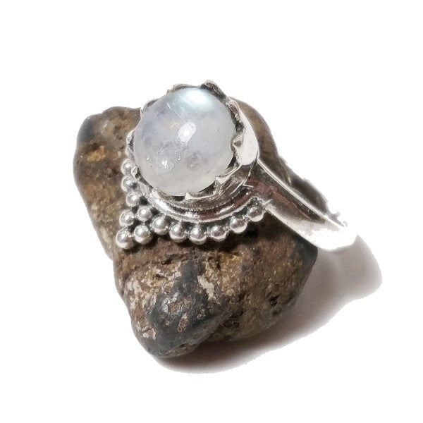 Anello ETNICO FULKI con pietra in argento 925 con Pietra | GIOIELLI ETNICI
