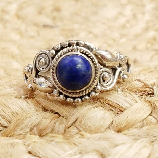 Anello con pietra in argento 925 con Pietra di luna, Ametista, Onice nero | GIOIELLI ETNICI