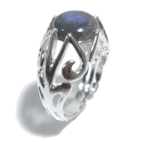 Anello ANUSHA in argento 925 ANELLO CUORE con pietra | Cuori