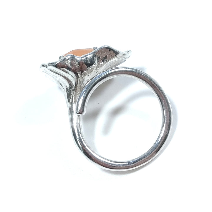 Anello con pietra in argento 925 con Corniola | GIOIELLI IN ARGENTO