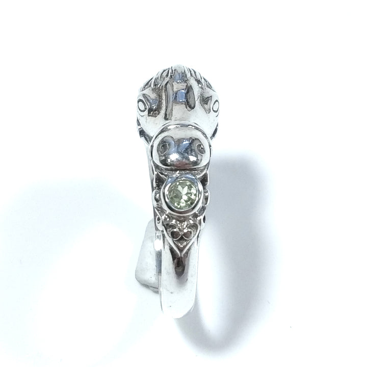 ANELLO CAVALLO in argento 925 con Peridoto | GIOIELLI IN ARGENTO