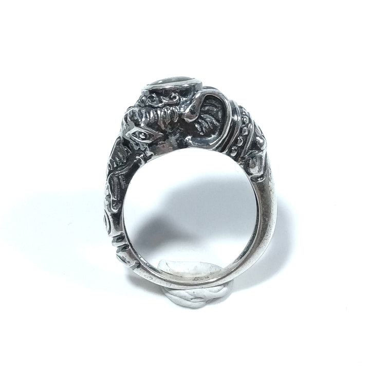 ANELLO ELEFANTE in argento 925 ANELLO ETNICO Citrino | GIOIELLI IN ARGENTO