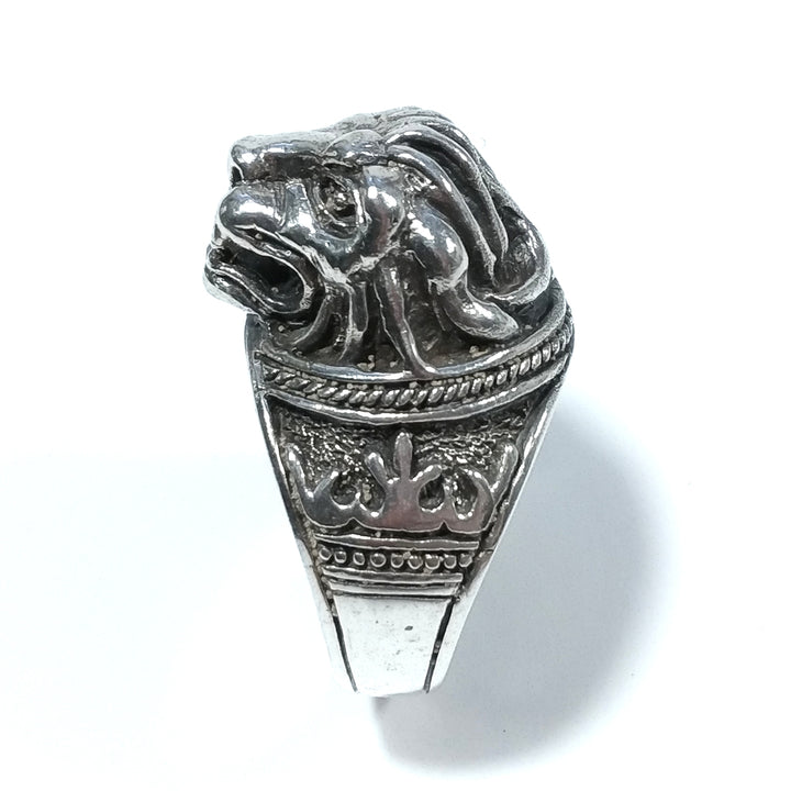 Anello d'argento in argento 925 ANELLO artigianale | Testa di LEONE