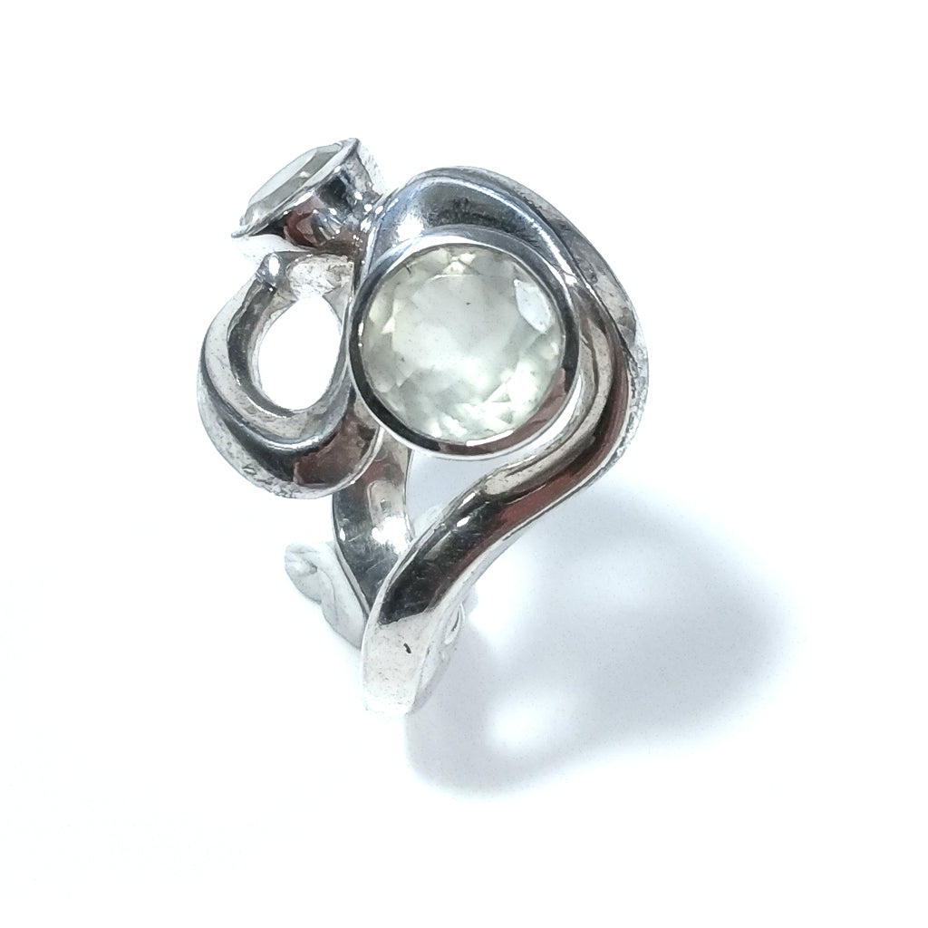 Anello con pietra in argento 925 artigianale - RASJ