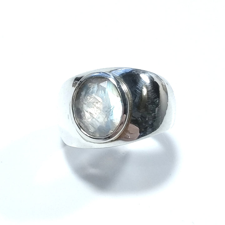Anello con pietra in argento 925 ANELLO artigianale Pietra di Luna | GIOIELLI IN ARGENTO
