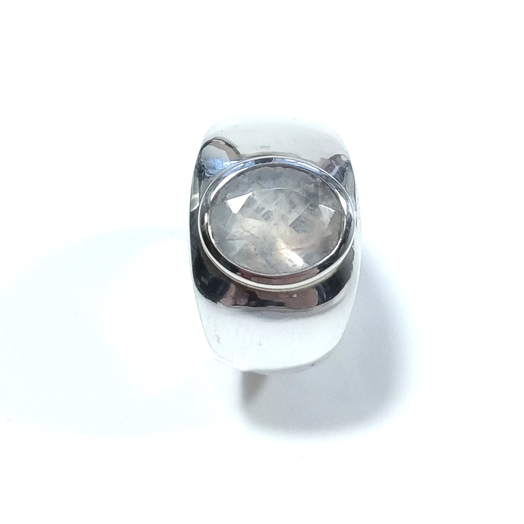 Anello con pietra in argento 925 ANELLO artigianale Pietra di Luna | GIOIELLI IN ARGENTO