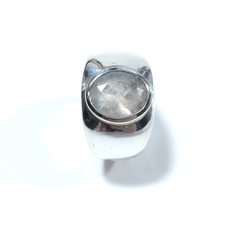Anello con pietra in argento 925 ANELLO artigianale Pietra di Luna | GIOIELLI IN ARGENTO