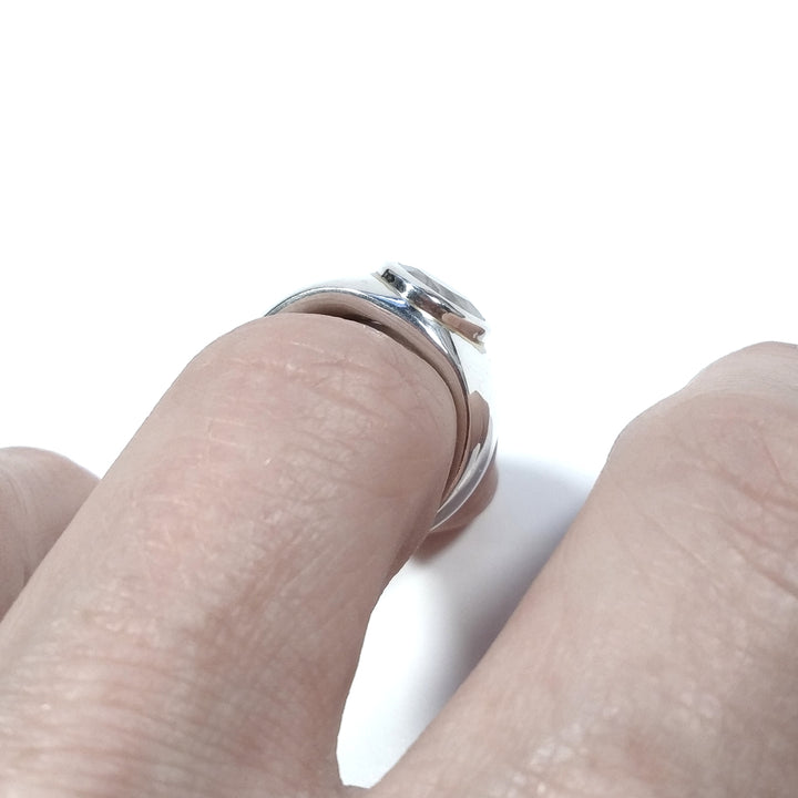 Anello con pietra in argento 925 ANELLO artigianale Pietra di Luna | GIOIELLI IN ARGENTO