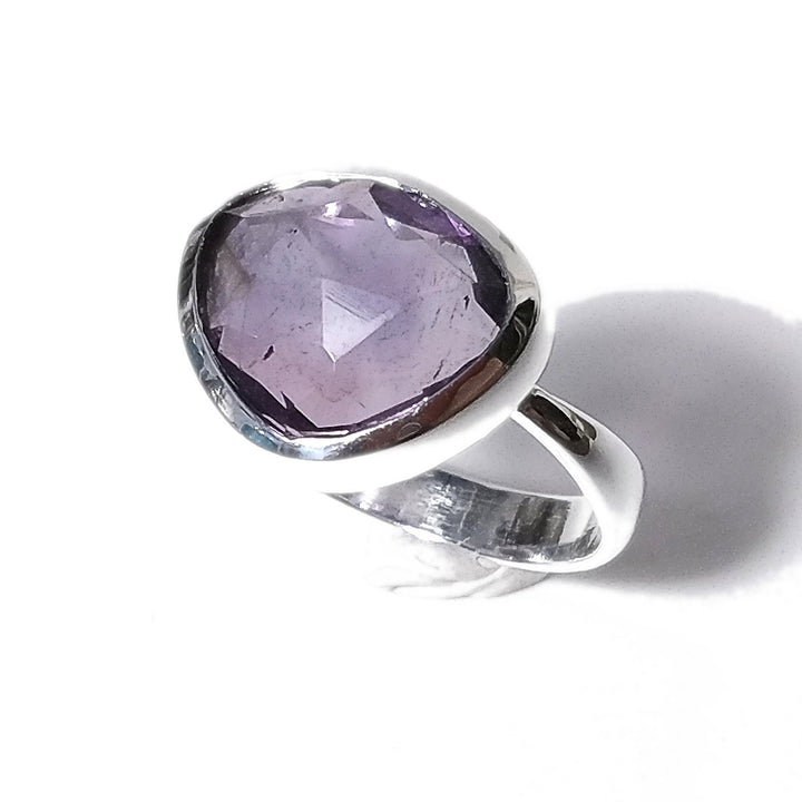 Anello TRIANGOLO in argento 925 con pietra - AMANDA