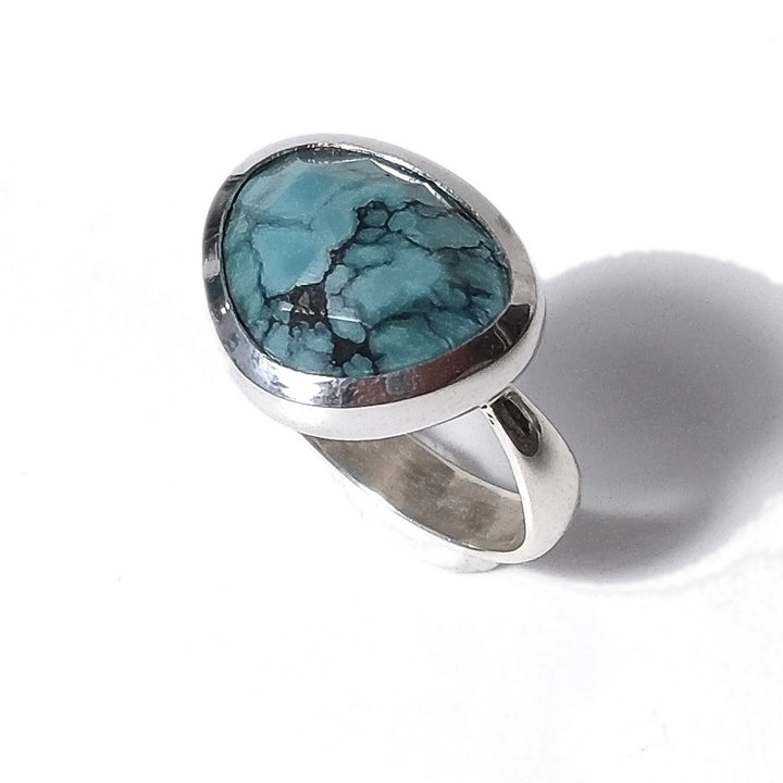 Anello TRIANGOLO in argento 925 con pietra - AMANDA