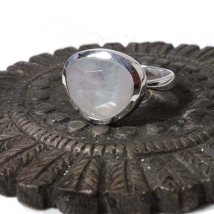 Anello TRIANGOLO in argento 925 con pietra - AMANDA