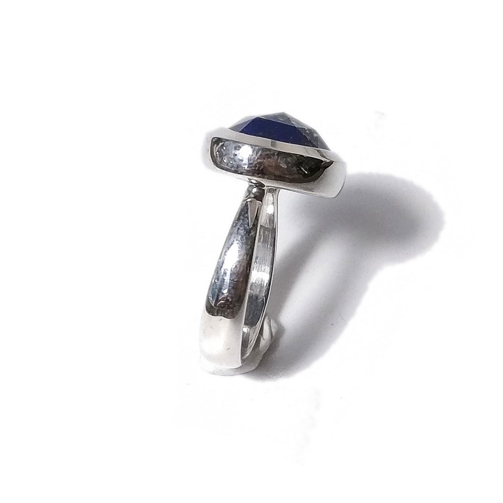 Anello TRIANGOLO in argento 925 con pietra - AMANDA