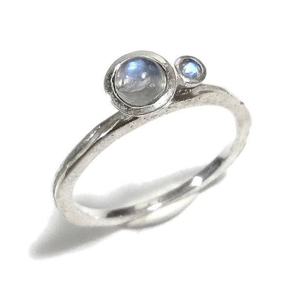 ANELLO artigianale in argento 925 Anello con pietra Labradorite, Granato | GIOIELLI IN ARGENTO