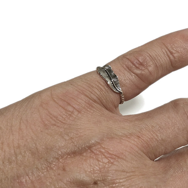 Anello PIUMA MALU in argento 925 artigianale | Anelli argento | BOHO