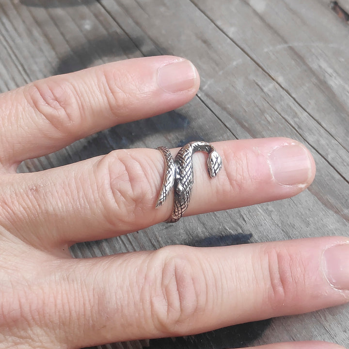 Anello in argento 925 a forma di SERPENTE