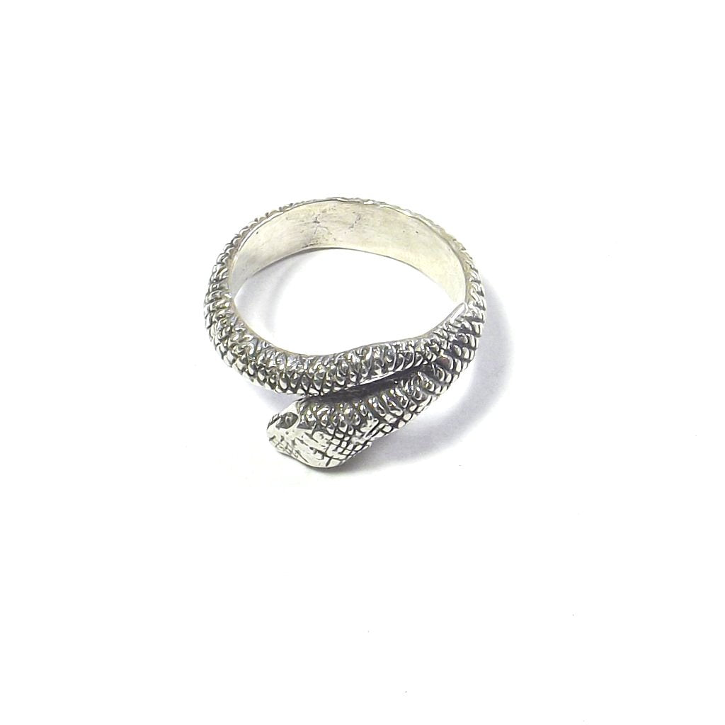 Anello in argento 925 a forma di SERPENTE brunito