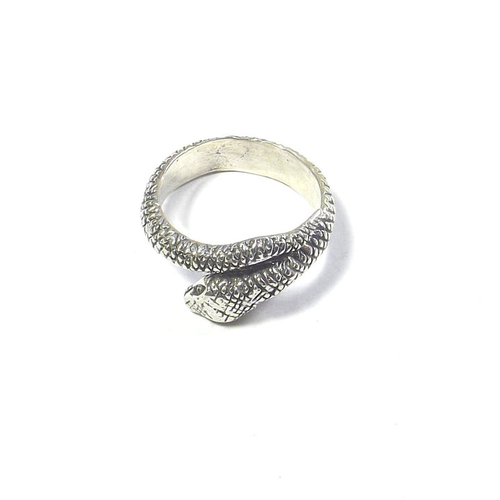 Anello in argento 925 a forma di SERPENTE brunito