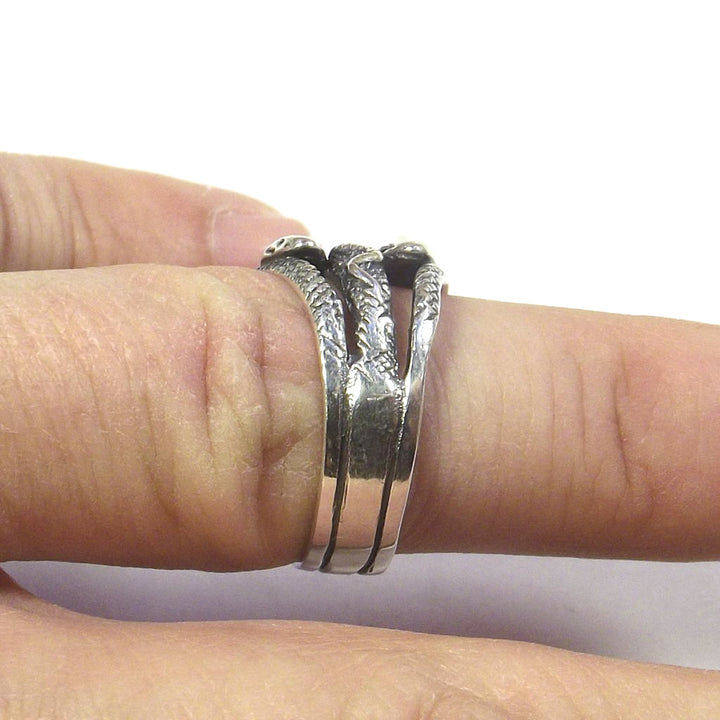 Anello Serpente in argento 925 da uomo e donna - NAGA