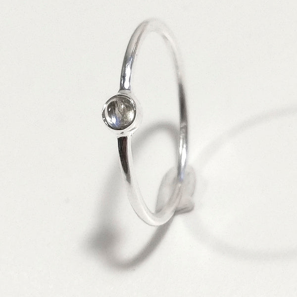 Anello sovrapponibile in argento 925 con pietra Le LUCCIOLE