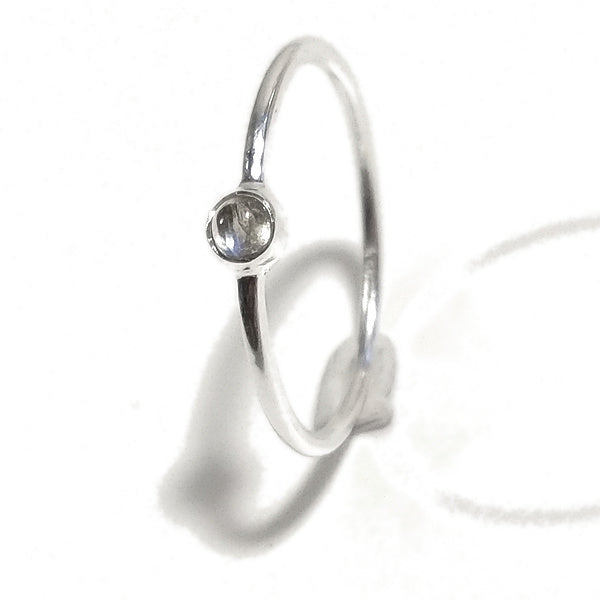 Anello sovrapponibile in argento 925 con pietra Le LUCCIOLE