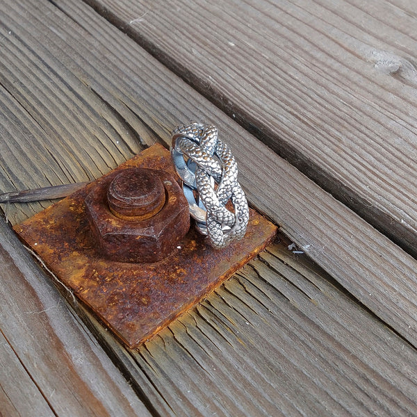 SHYLA snakeskin RING in 925 silver handcrafted ring