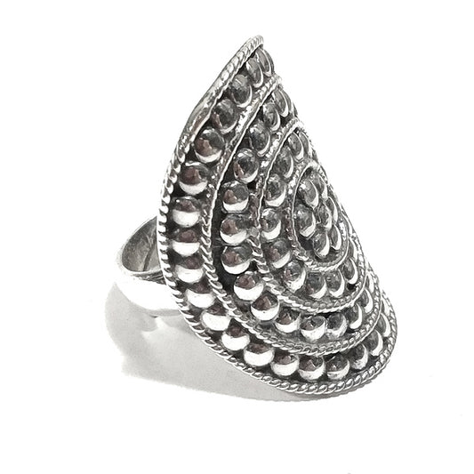 ANELLO ETNICO ALISHA in argento 925 ANELLO artigianale | ANELLO ARGENTO – immagine2