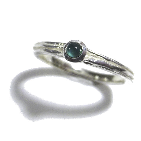 Anello artigianale NAOMIKA in argento 925 con pietra | Artigianato artistico in argento 925