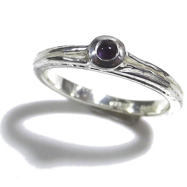 Anello artigianale NAOMIKA in argento 925 con pietra | Artigianato artistico in argento 925