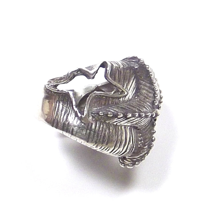 Anello in argento 925 brunito - STELLA MARINA