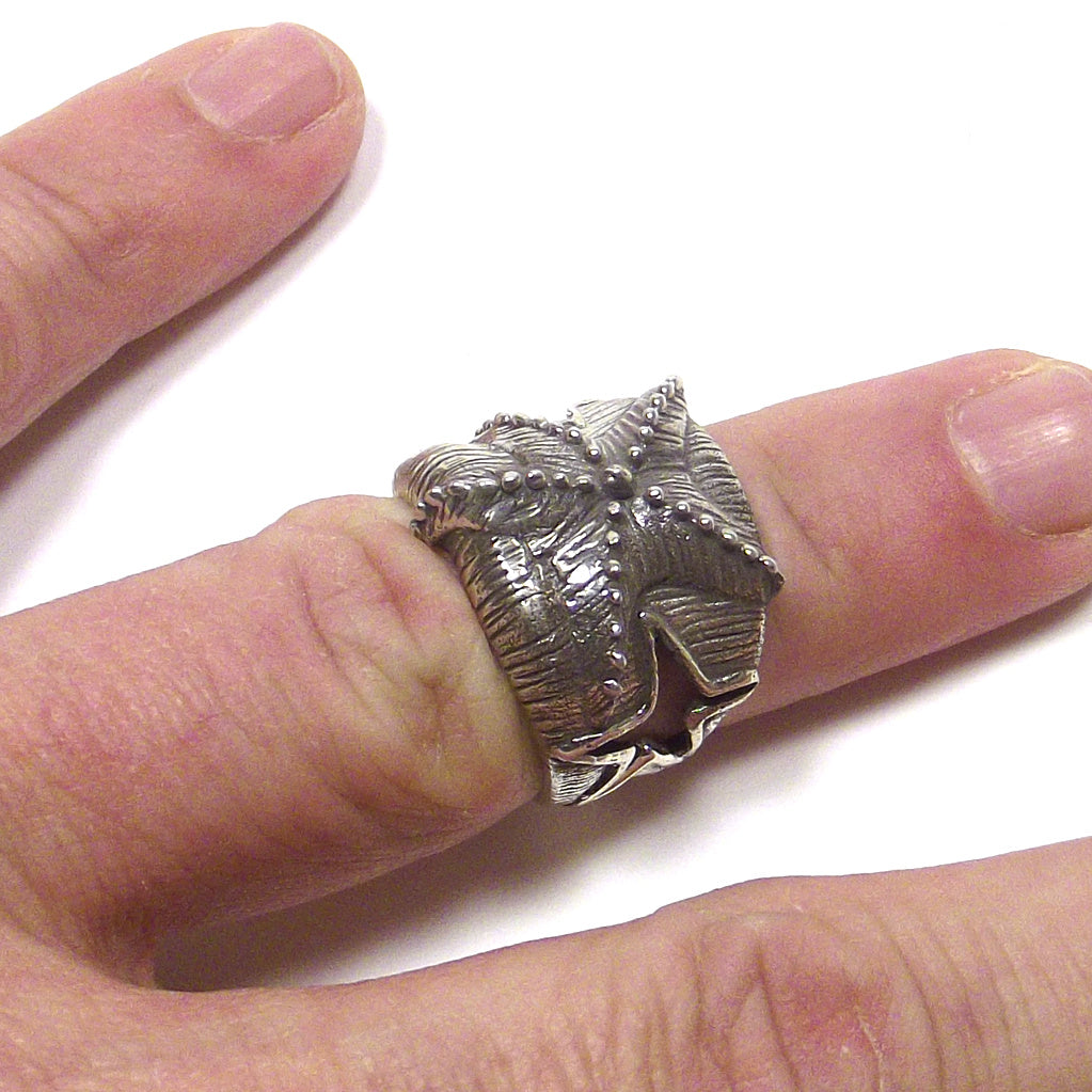 Anello in argento 925 brunito - STELLA MARINA