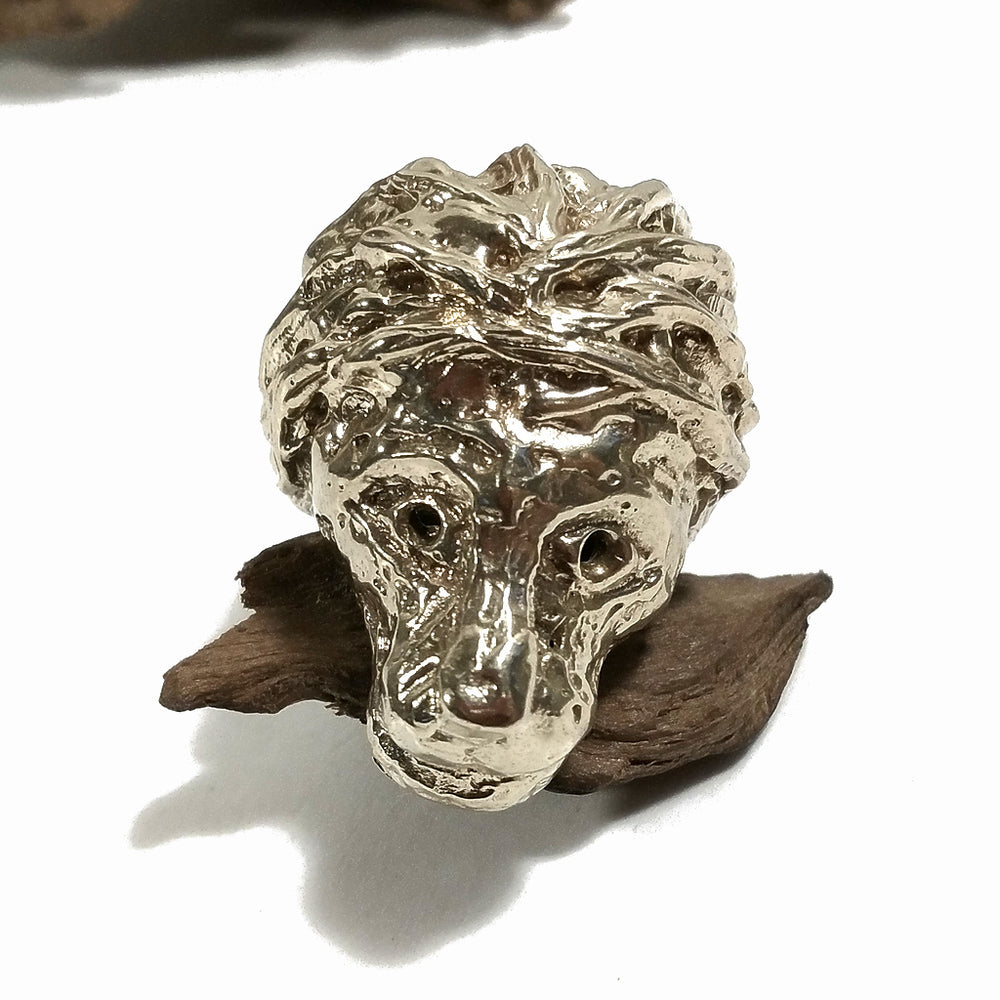 ANELLO artigianale in ottone - LION