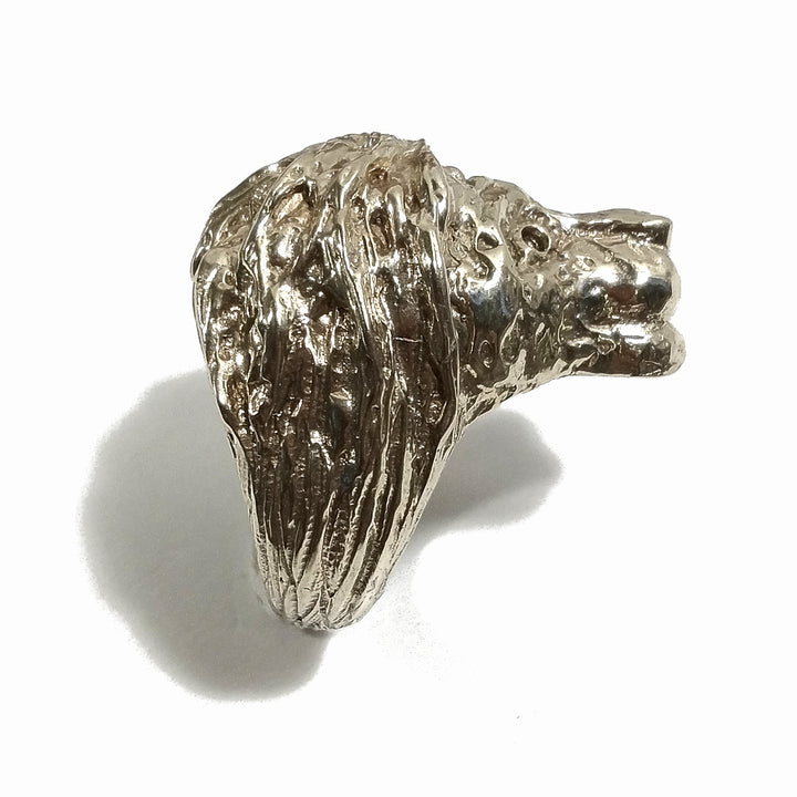 ANELLO artigianale in ottone - LION