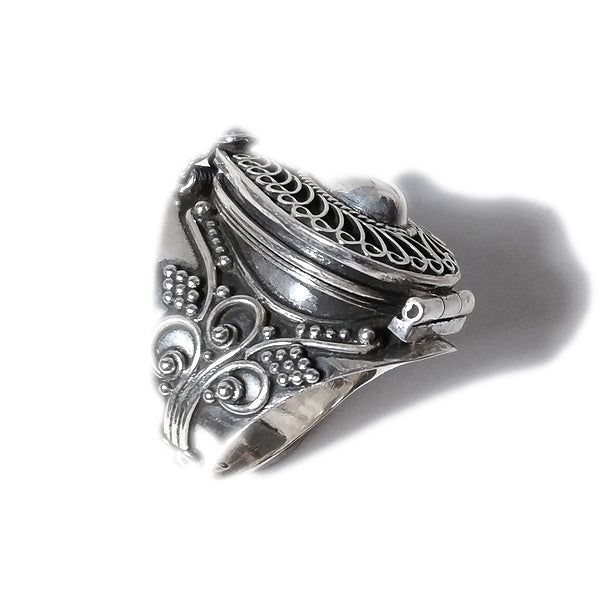ANELLO GINGER argento 925 veleno puntinato goccia | Gioielli etnici