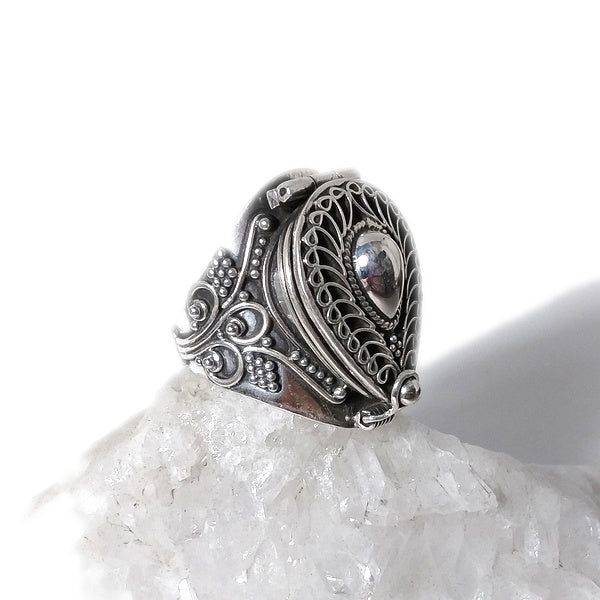 ANELLO GINGER argento 925 veleno puntinato goccia | Gioielli etnici