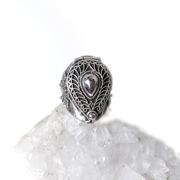 ANELLO GINGER argento 925 veleno puntinato goccia | Gioielli etnici