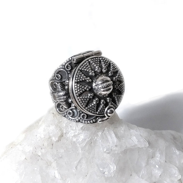 Anello argento 925 veleno puntinato tondo - CHANDPUR