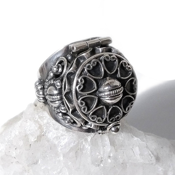 ANELLO BALA argento 925 veleno puntinato tondo | Gioielli etnici